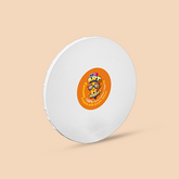 10-inches Round White Canvas Board